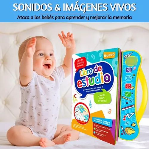 Libro de estudio con sonido para niños