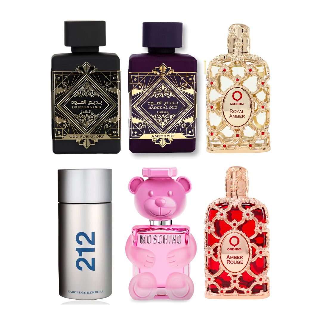 KIT 6 PERFUMES LATAFFA SHOPMG OFERTA